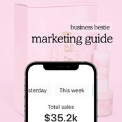 business bestie marketing guide — email, sms & social media marketing to boost sales