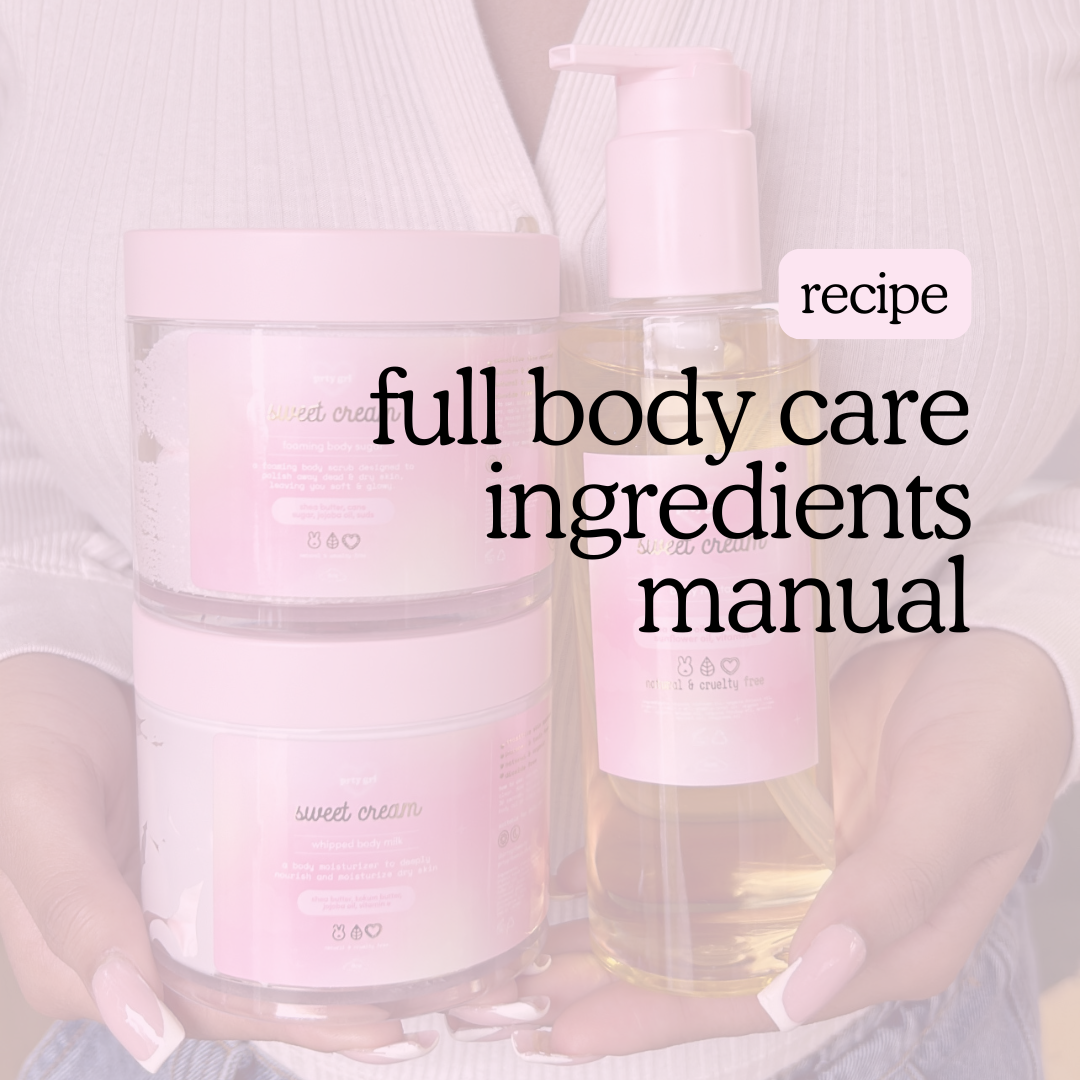 body care ingredients manual — 17 recipes