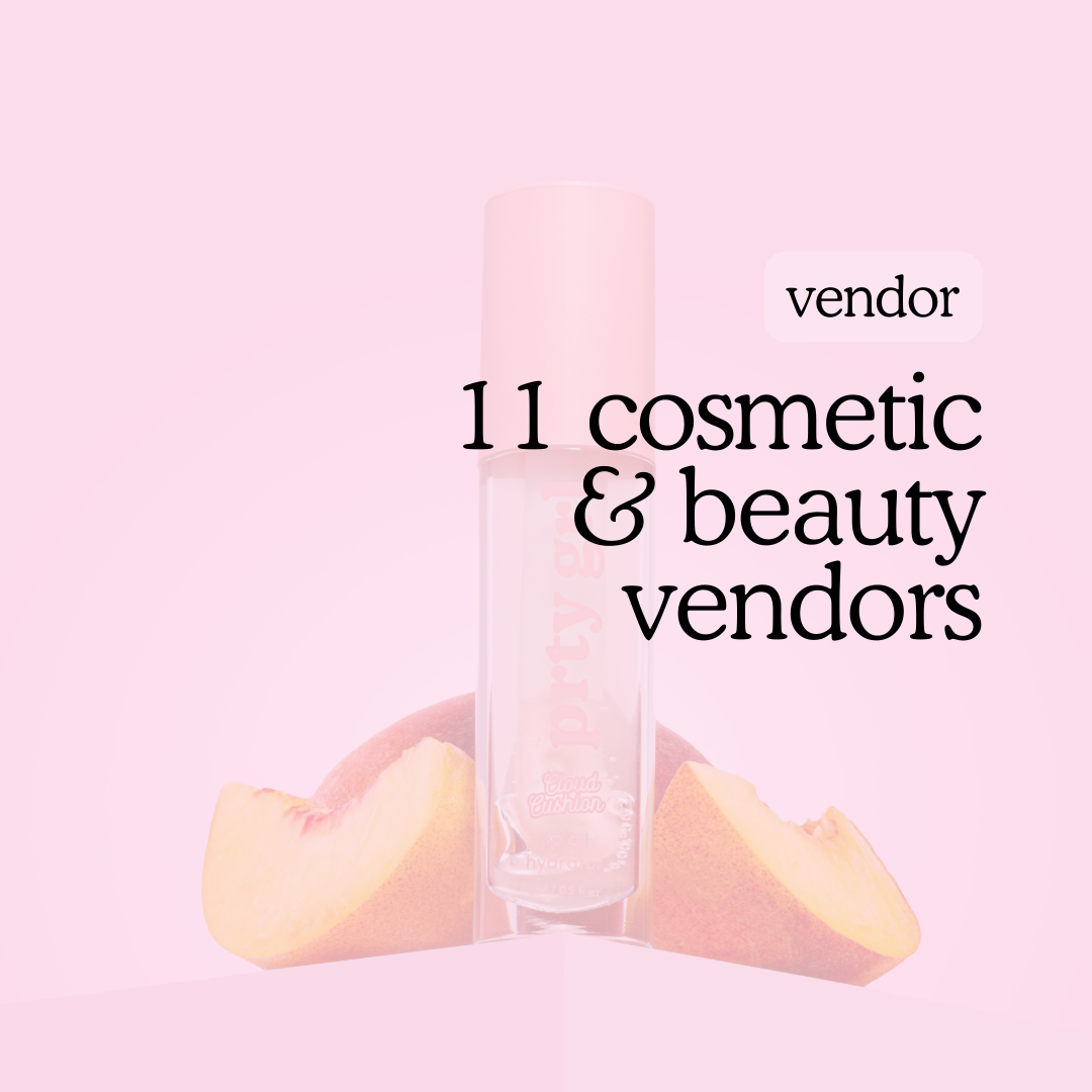 full cosmetic vendor list — 11 verified vendors